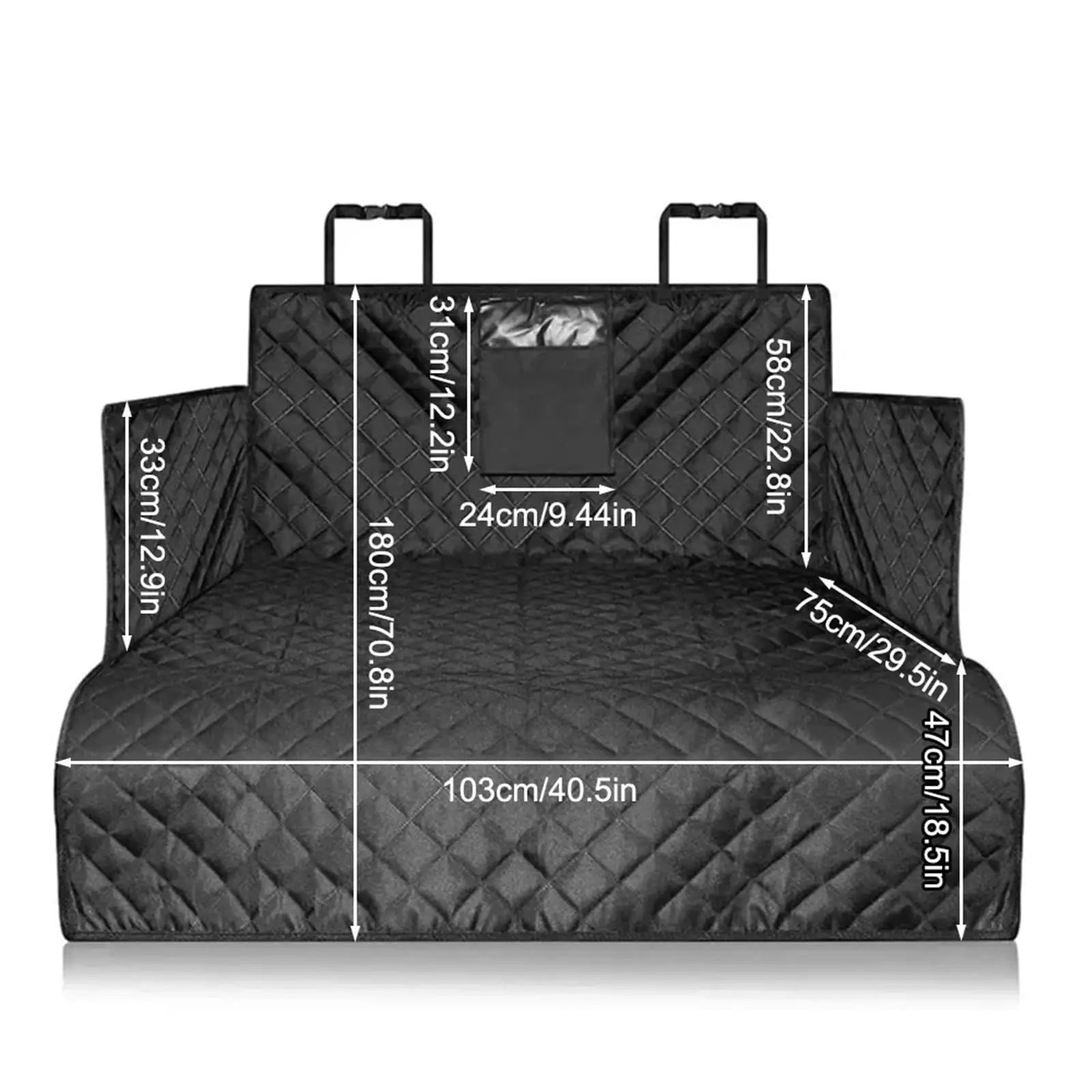 Waterproof Car Trunk Pet Mat, Anti-Scratch Cargo Liner for Dogs with Side Protection