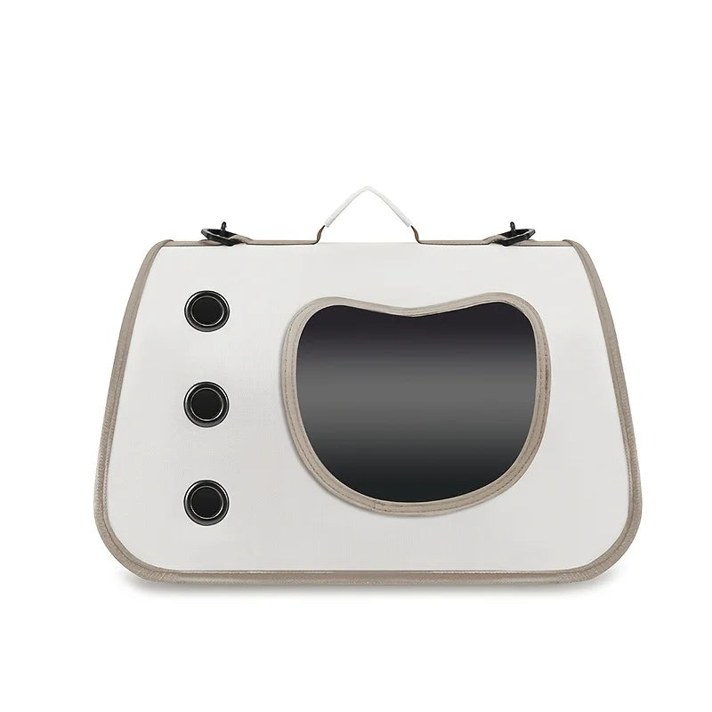 HOMEFISH Portable Pet Carrier Bag for Small Dogs Cats Outdoor Foldable Cat Bag Breathable Cat Shoulder Bag Kitten Carrying Bag