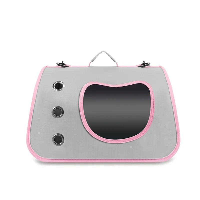 HOMEFISH Portable Pet Carrier Bag for Small Dogs Cats Outdoor Foldable Cat Bag Breathable Cat Shoulder Bag Kitten Carrying Bag
