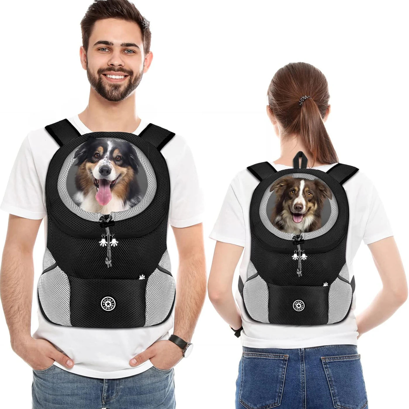 Outdoor Pet Dog Carrier Backpack Breathable Camouflage Travel Products Bags For Small Dog Cat Chihuahua Teddy Mesh Backpack