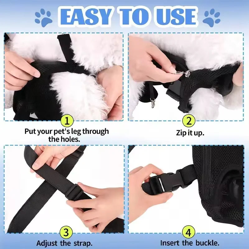 Breathable Mesh Pet Carrier Backpack Hands-Free Front Dog Cat Carrier for Outdoor Travel Hiking Small Puppy Kitten Hot Selling I